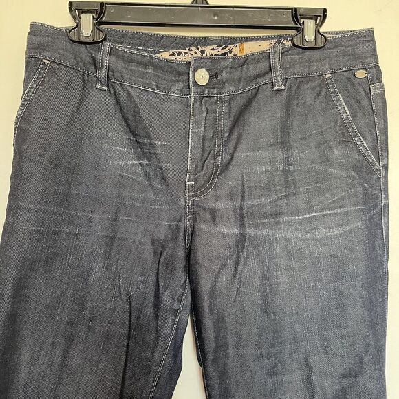 ELIE TAHARI Womens Jeans Sz 10 Dark Mid Rise Wash Pockets Rodeo Western Country - Picture 9 of 16